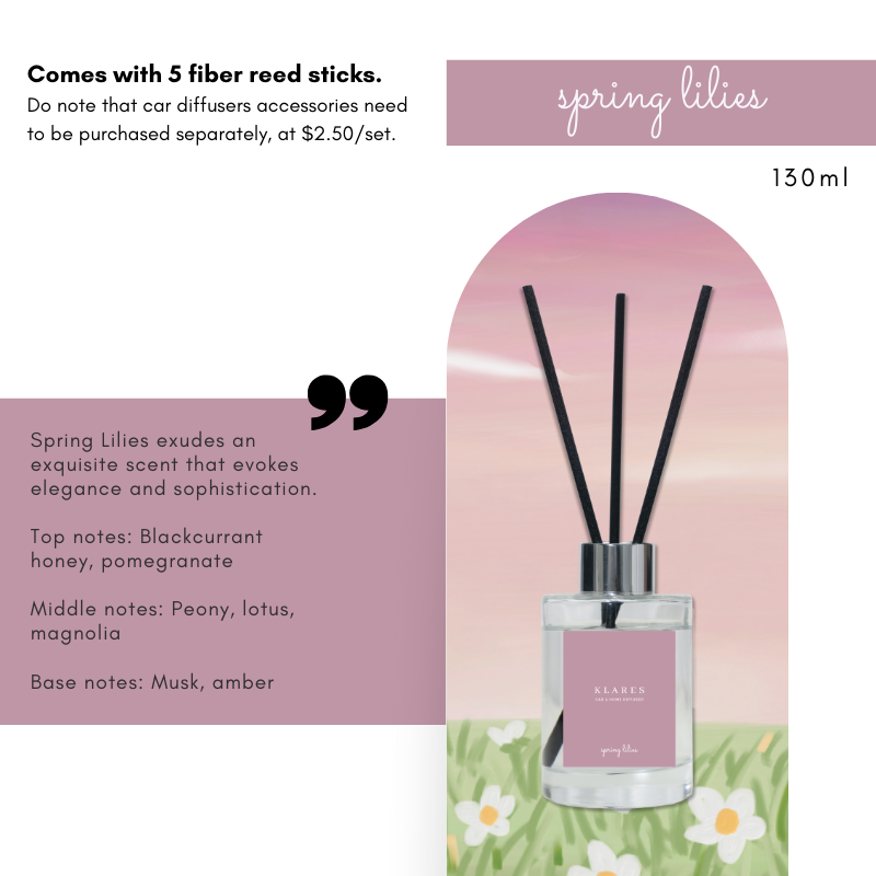 KLARES 2-in-1 Car & Home Reed Diffuser | Long-Lasting Premium Fragrance for Any Space