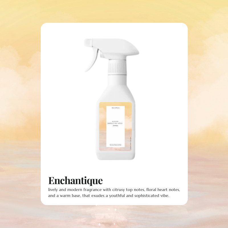 KLARES 400ml Scented Hand & Surface Sanitizer | Luxurious Hygiene Spray for Hands & Surfaces