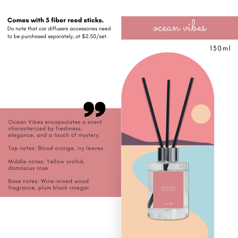 KLARES 2-in-1 Car & Home Reed Diffuser | Long-Lasting Premium Fragrance for Any Space