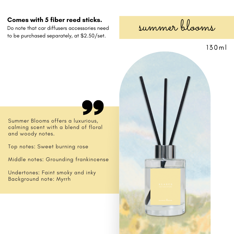 KLARES 2-in-1 Car & Home Reed Diffuser | Long-Lasting Premium Fragrance for Any Space