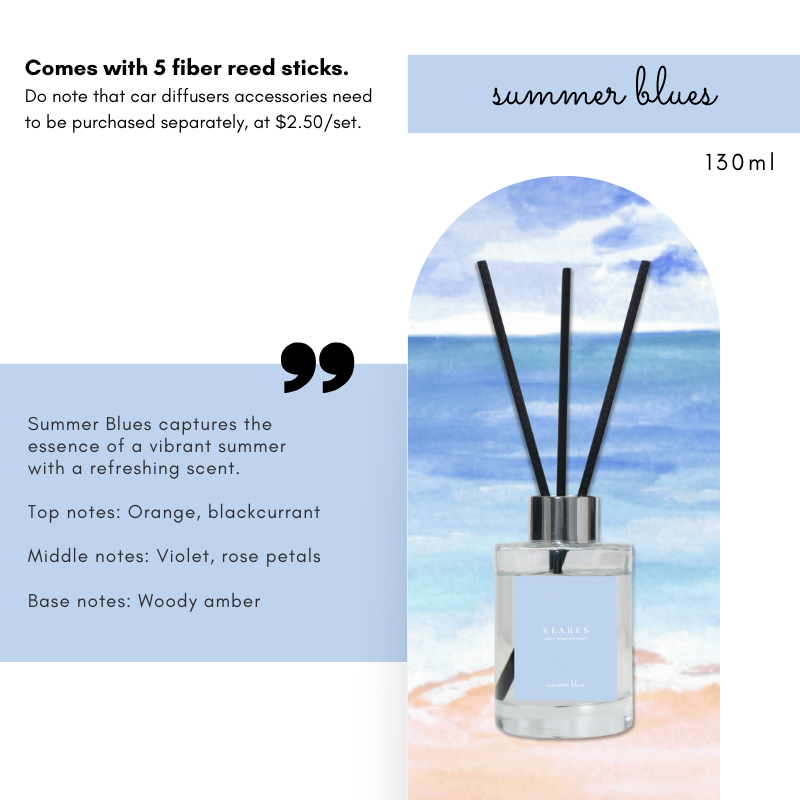 KLARES 2-in-1 Car & Home Reed Diffuser | Long-Lasting Premium Fragrance for Any Space