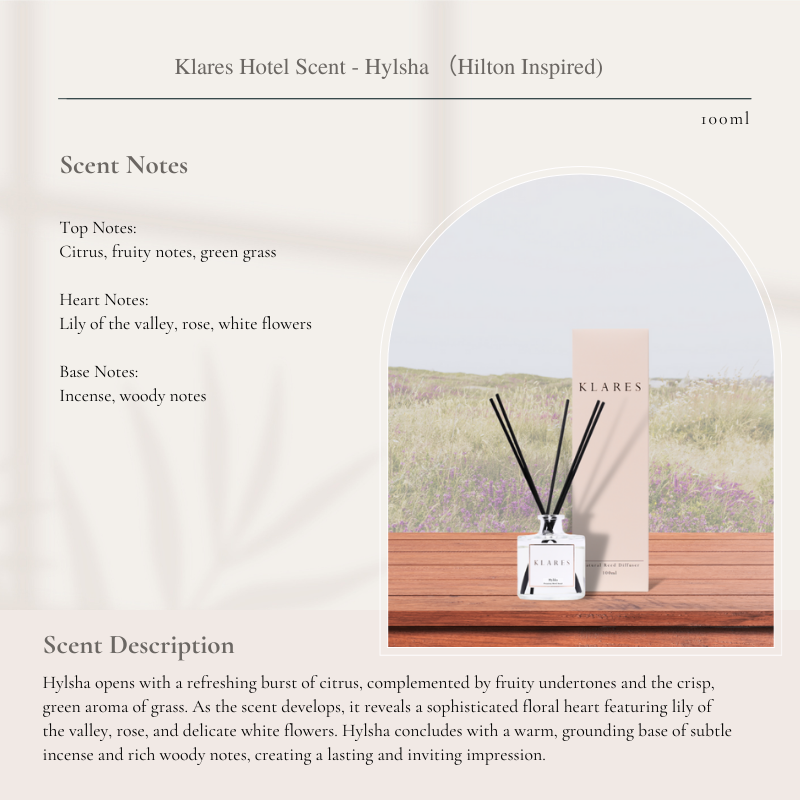 KLARES 100ml Reed Diffuser | Luxurious Aromatherapy & Long-Lasting Home Fragrance