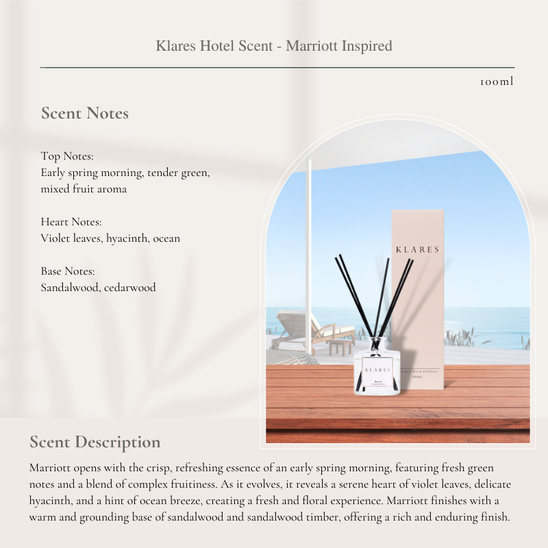 KLARES 100ml Reed Diffuser | Luxurious Aromatherapy & Long-Lasting Home Fragrance