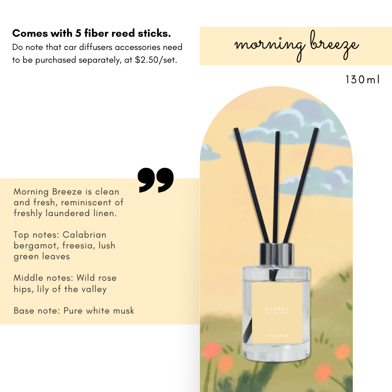 KLARES 2-in-1 Car & Home Reed Diffuser | Long-Lasting Premium Fragrance for Any Space