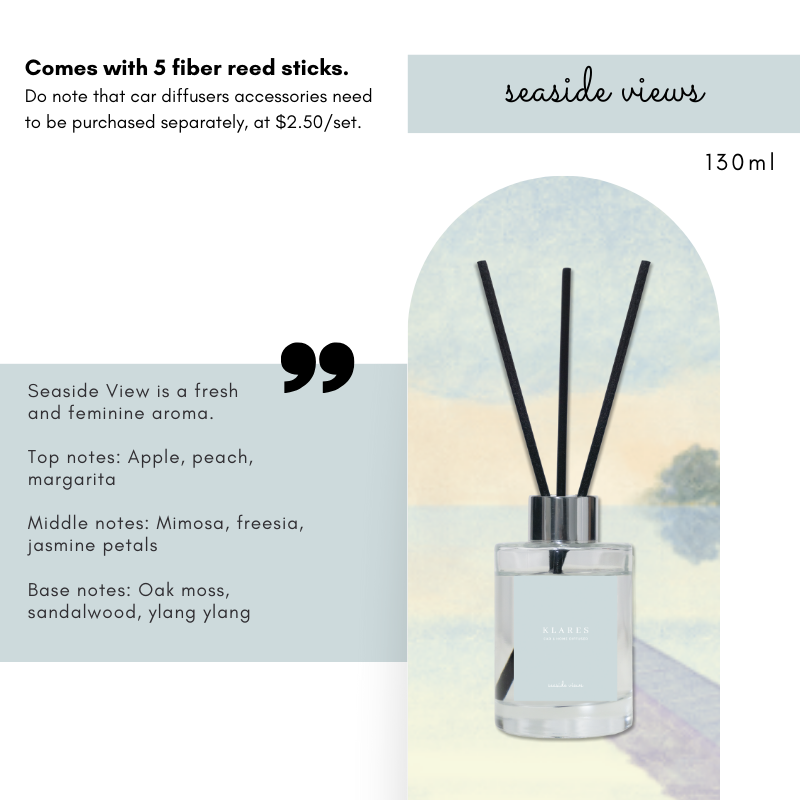KLARES 2-in-1 Car & Home Reed Diffuser | Long-Lasting Premium Fragrance for Any Space