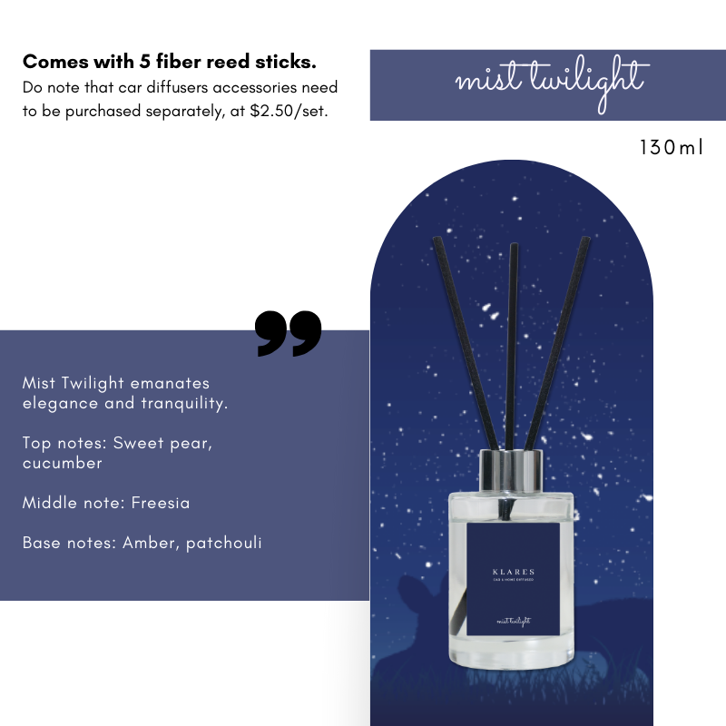 KLARES 2-in-1 Car & Home Reed Diffuser | Long-Lasting Premium Fragrance for Any Space