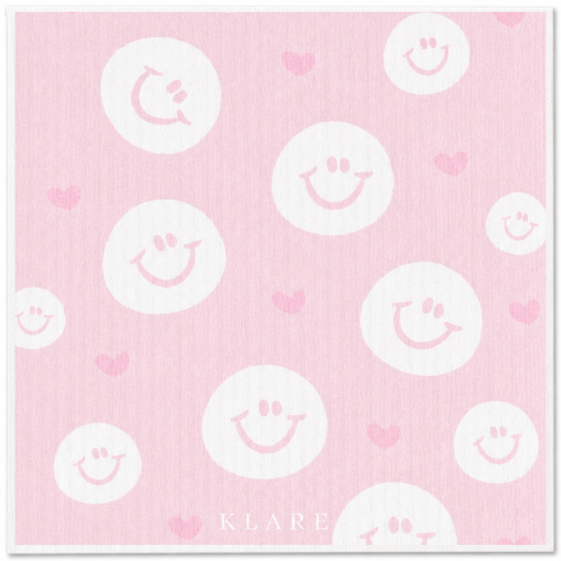 Swedish Dish Cloth – Heart & Smiley World