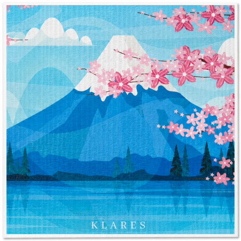 Swedish Dish Cloth – Mount Fuji