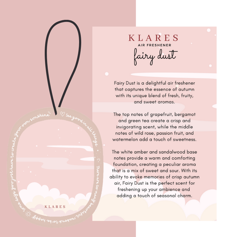KLARES Wardrobe Scented Air Freshener | Long-Lasting Freshness & Odor Control for Homes