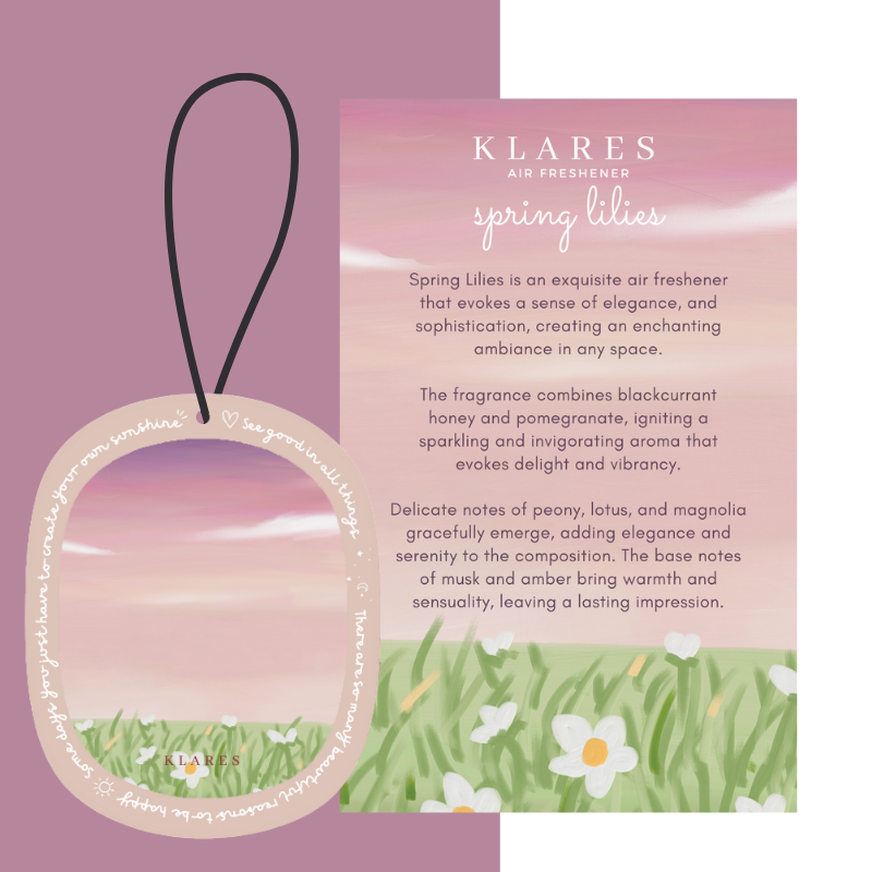 KLARES Wardrobe Scented Air Freshener | Long-Lasting Freshness & Odor Control for Homes