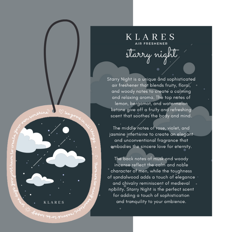KLARES Wardrobe Scented Air Freshener | Long-Lasting Freshness & Odor Control for Homes
