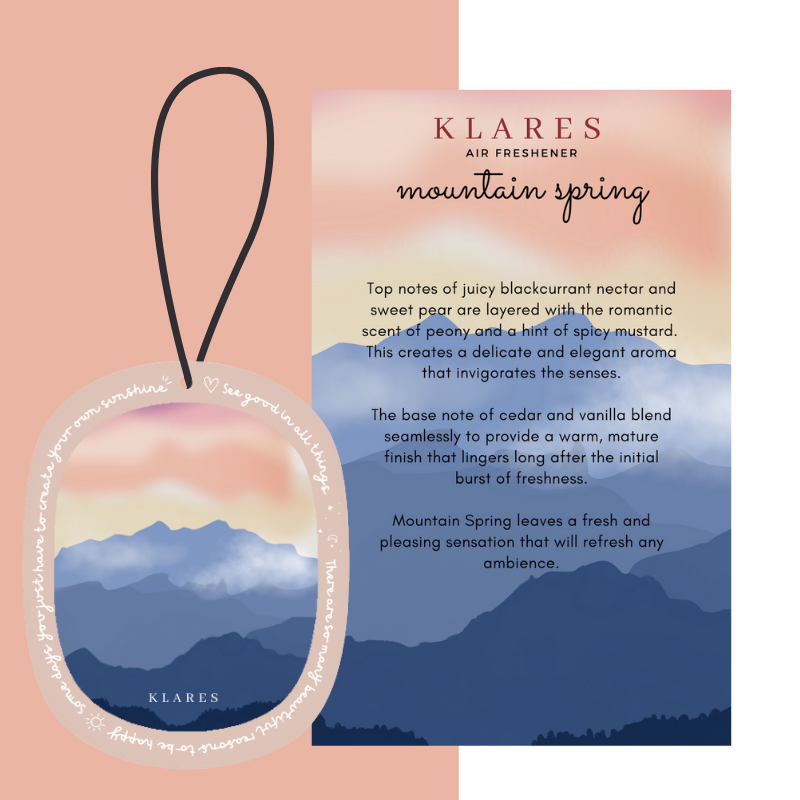 KLARES Wardrobe Scented Air Freshener | Long-Lasting Freshness & Odor Control for Homes