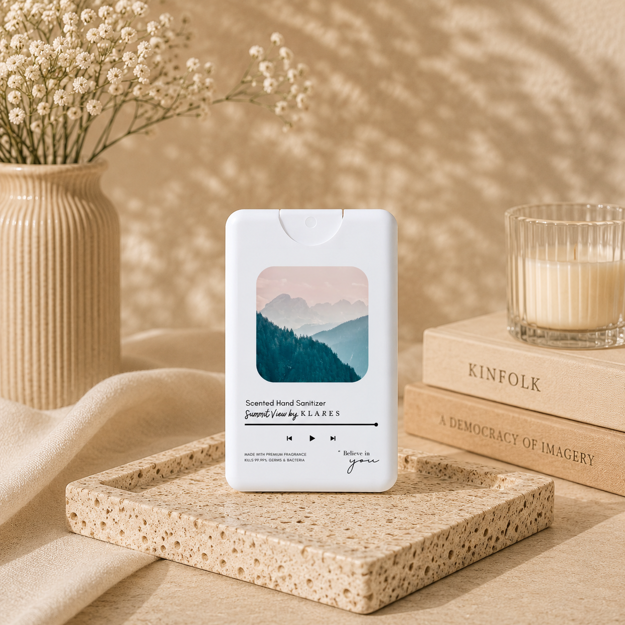 Summit View Hand & Surface Sanitizer 20ml | Bergamot, Oud & Amberwood