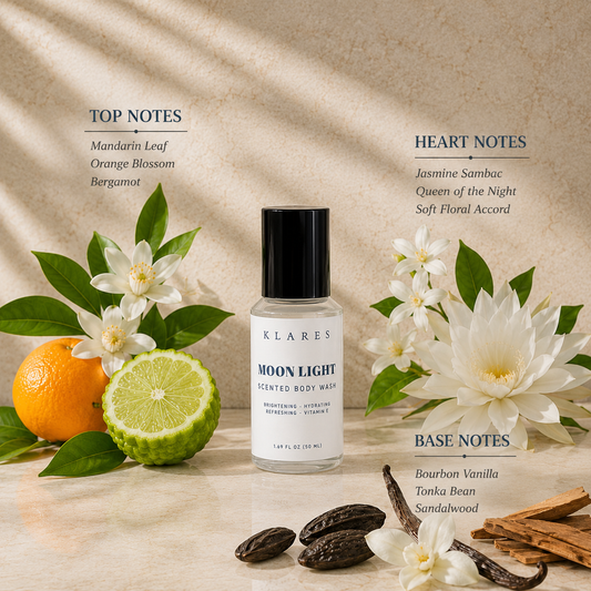 Moonlight Scented Body Wash 50ml | Orange Blossom, Jasmine & Vanilla