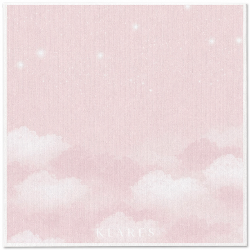 Swedish Dish Cloth – Blush Starry Sky