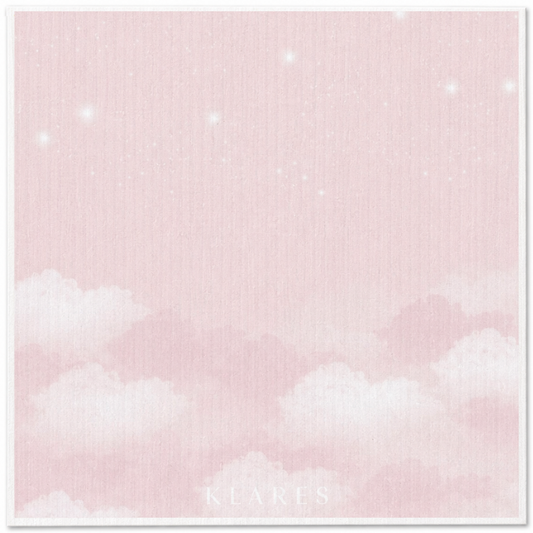Swedish Dish Cloth – Blush Starry Sky