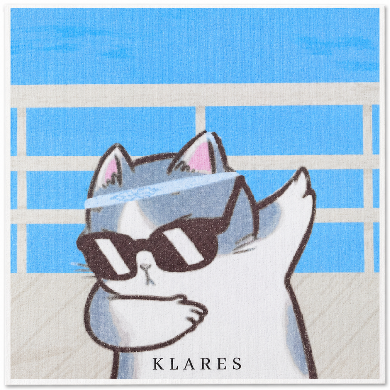 Swedish Dish Cloth – Dabbing Cat