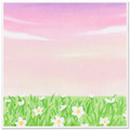 Swedish Dish Cloth – Daisy Meadow at Dusk