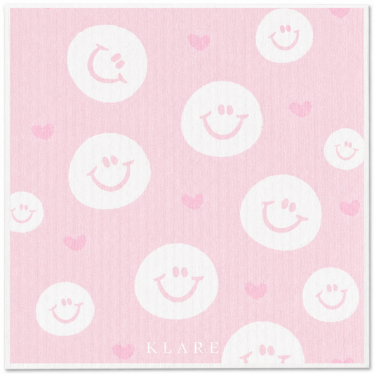 Swedish Dish Cloth – Heart & Smiley World