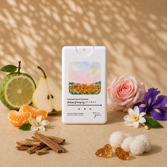 Autumn Blooms Hand & Surface Sanitizer 20ml | Pear, Iris & Amberwood