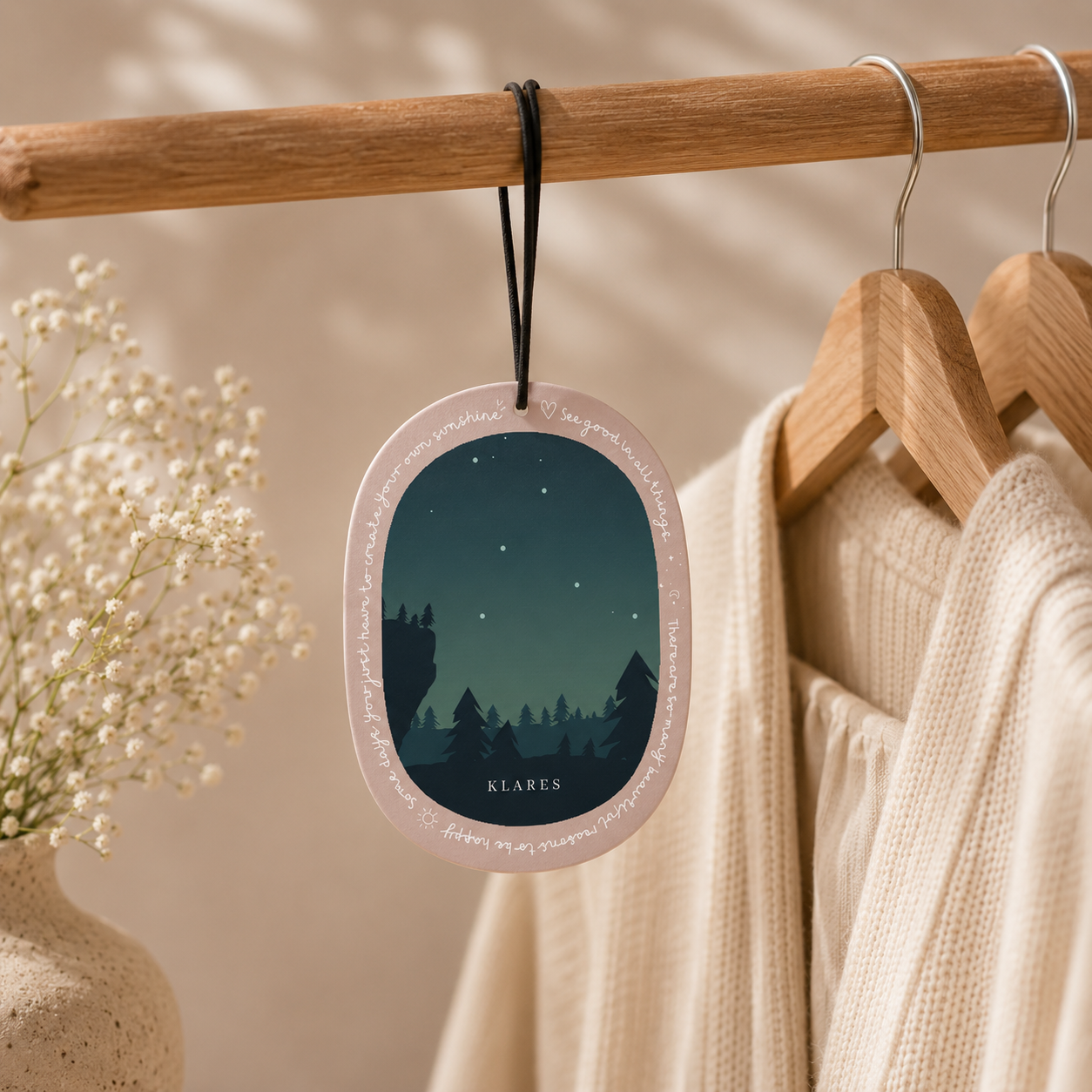 Blushwood Wardrobe Air Freshener | Bergamot, Agarwood & Amber