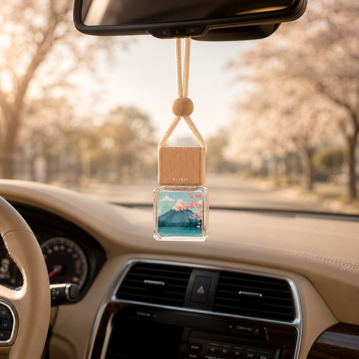 Cherry Blossom Hanging Car Diffuser 8ml | White Tea, Ylang-Ylang, Cashmere Wood
