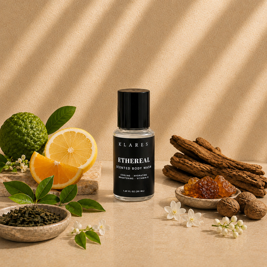 Ethereal Cooling Scented Body Wash 50ml | Bergamot, Green Tea & Cedarwood