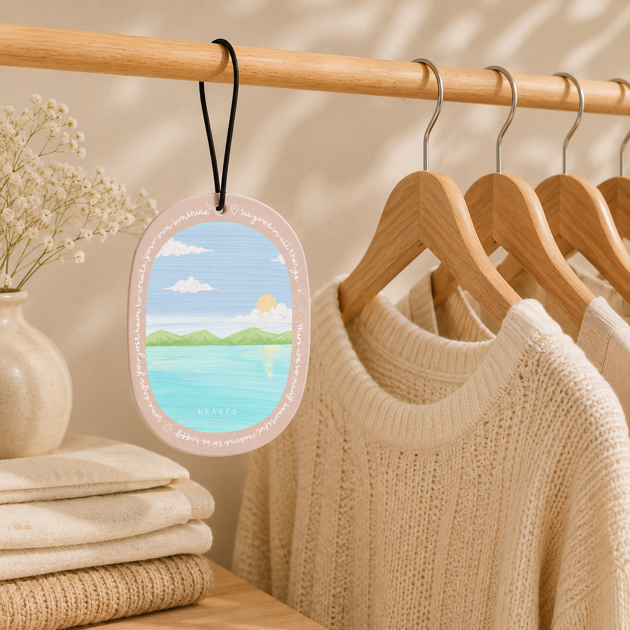 Gentle Pause Wardrobe Air Freshener | Violet Leaves, Cedarwood & Musk