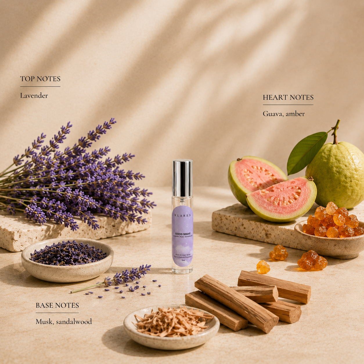 Good Night Room Spray 10ml | Lavender, Amber & Sandalwood
