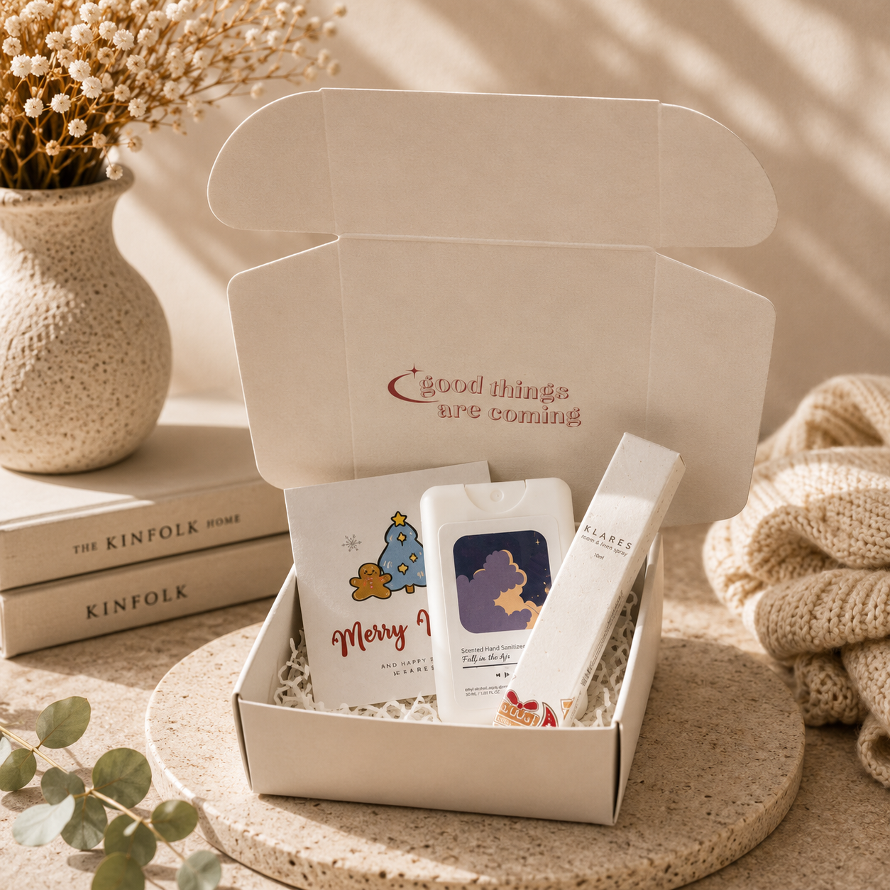 Hand Sanitizer & Room Spray Gift Set Box