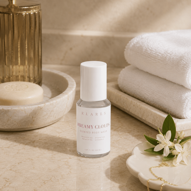 Dreamy Clouds Scented Body Wash 50ml | Daisy, Wild Berries & White Woods