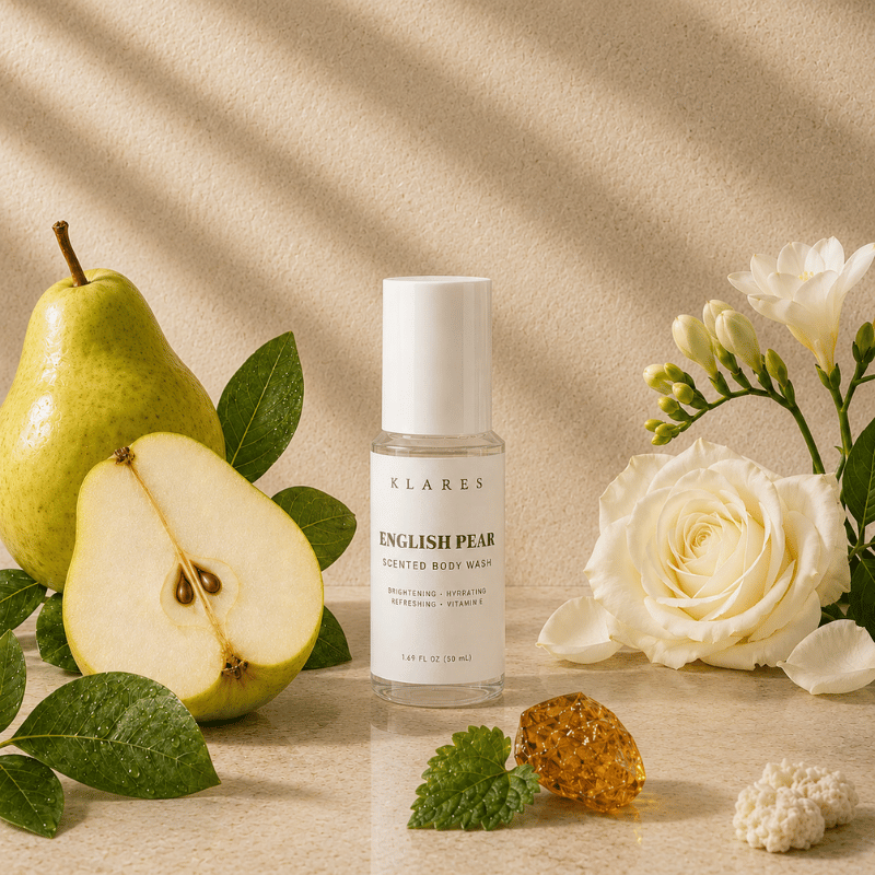English Pear & Freesia Scented Body Wash 50ml