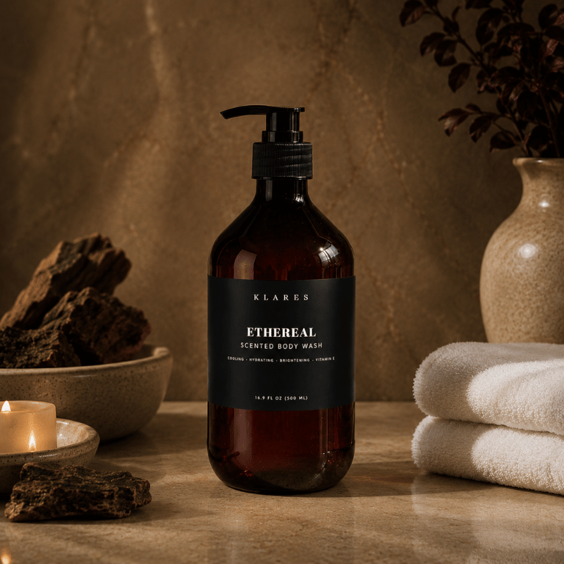 Ethereal Cooling Scented Body Wash 500ml | Bergamot, Green Tea & Cedarwood