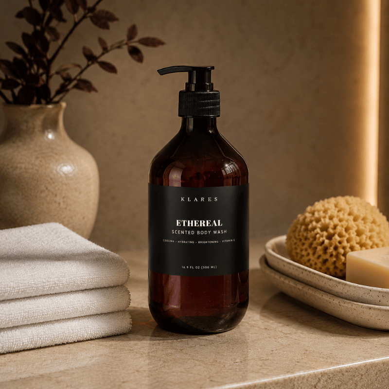 Ethereal Cooling Scented Body Wash 500ml | Bergamot, Green Tea & Cedarwood
