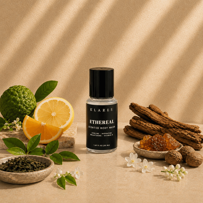 Ethereal Cooling Scented Body Wash 50ml | Bergamot, Green Tea & Cedarwood