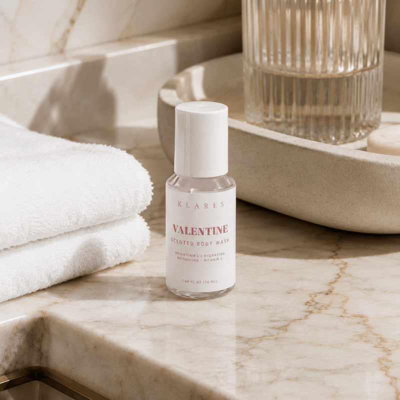 Valentine Scented Body Wash 50ml | Peony, Rose & White Musk