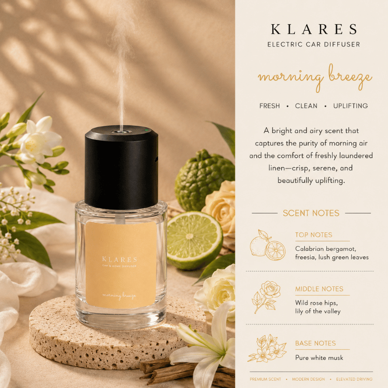 Morning Breeze Electric Mist Diffuser 130ml | Bergamot, Freesia, White Musk