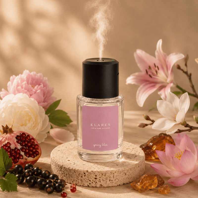 Spring Lilies Electric Mist Diffuser 130ml | Blackcurrant Honey, Peony, Amber