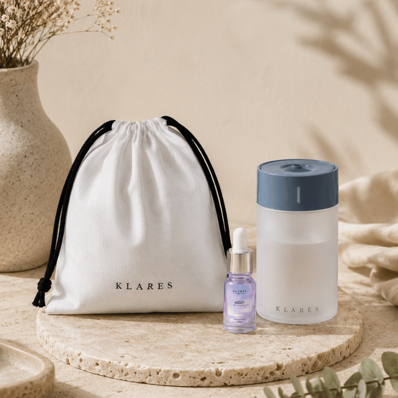 Fragrance Oil & Mini Mist Humidifier (Navy) Gift Set