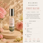 First Blush Hair & Body Mist 10ml | Rose, Peony, White Musk