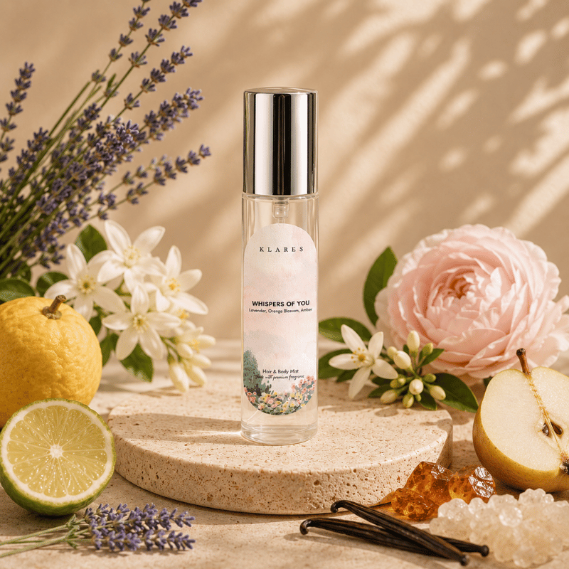 Whispers Of You Hair & Body Mist 10ml | Lavender, Orange Blossom, Amber