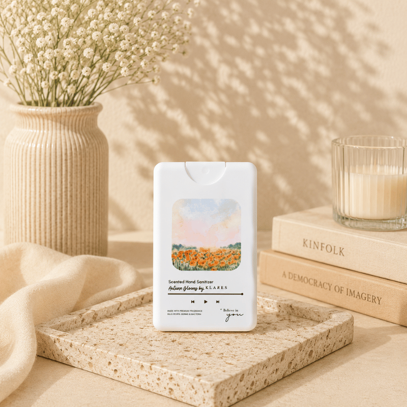Autumn Blooms Hand & Surface Sanitizer 20ml | Pear, Iris & Amberwood