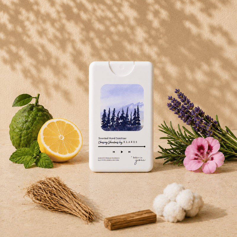 Chasing Shadows Hand & Surface Sanitizer 20ml | Citrus, Lavender & Vetiver