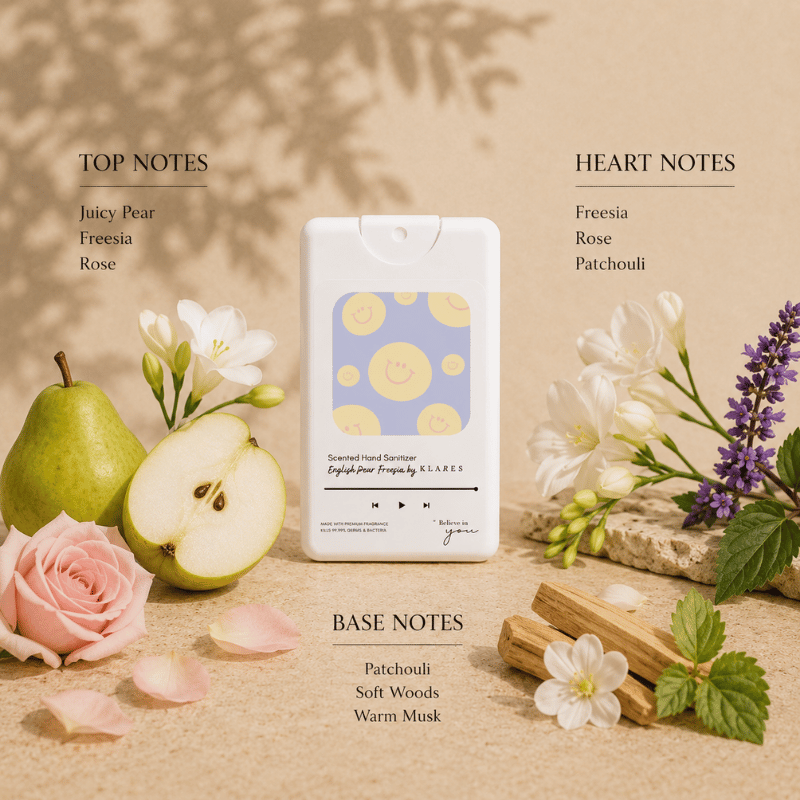 English Pear & Freesia Hand & Surface Sanitizer 20ml