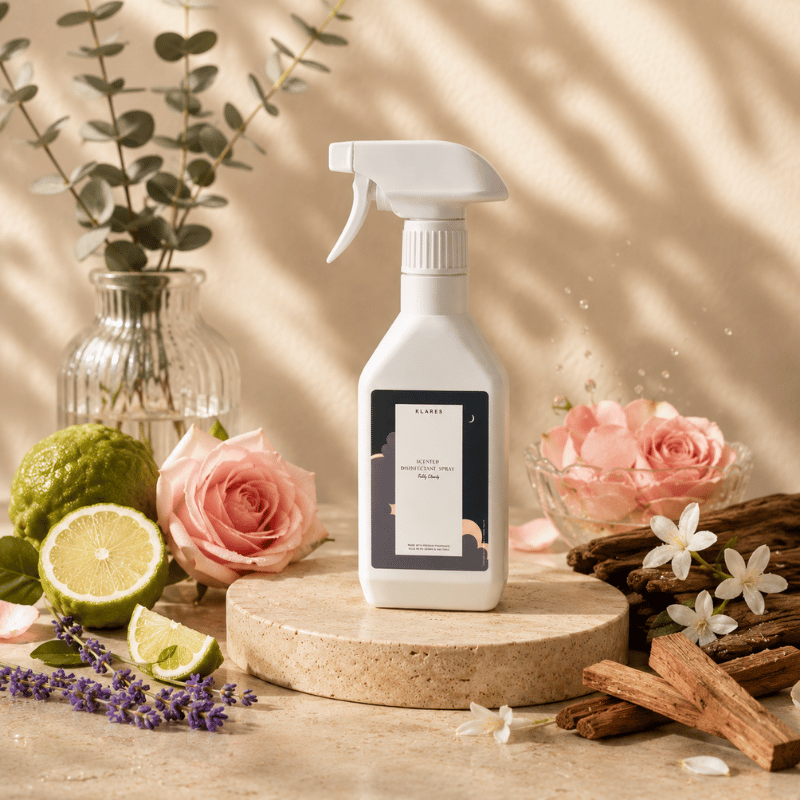 Fluffy Clouds Hand & Surface Sanitizer 400ml | Bergamot, Rose & Sandalwood