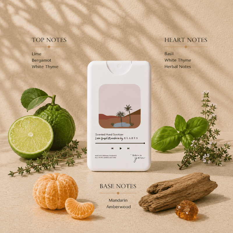 Lime Basil & Mandarin Hand & Surface Sanitizer 20ml