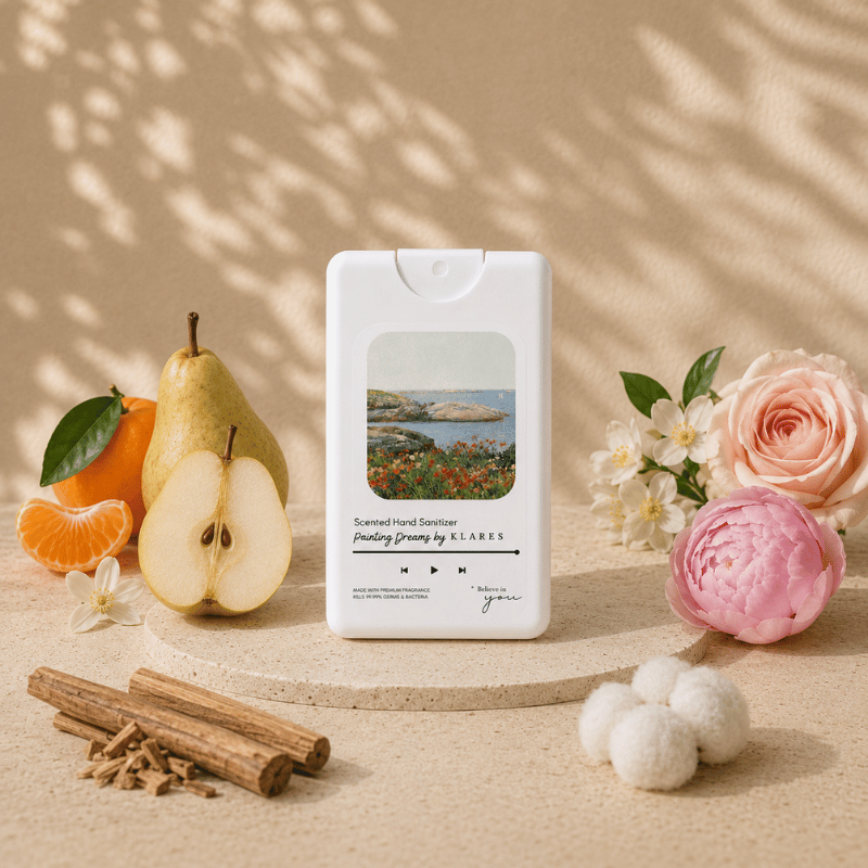 Painting Dreams Hand & Surface Sanitizer 20ml | Peony, Jasmine & Sandalwood