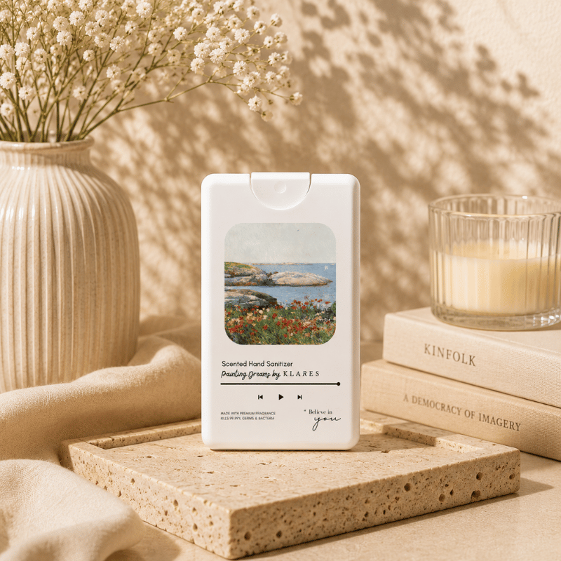 Painting Dreams Hand & Surface Sanitizer 20ml | Peony, Jasmine & Sandalwood