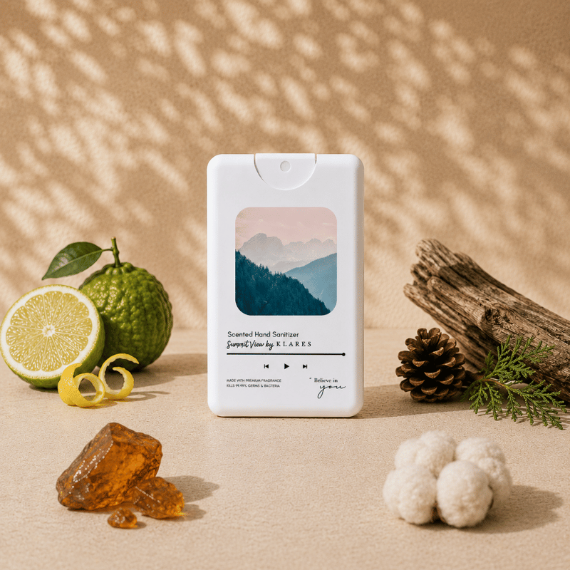 Summit View Hand & Surface Sanitizer 20ml | Bergamot, Oud & Amberwood