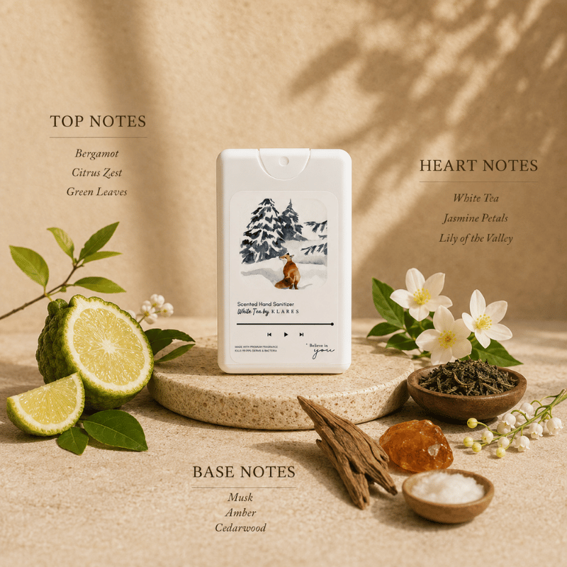 White Tea Hand & Surface Sanitizer 20ml